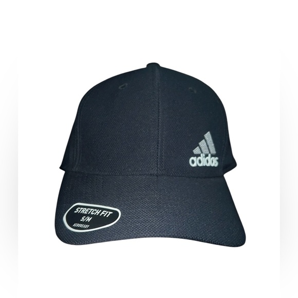 NWT Adidas Areoready Release 3 Stretch Fit S/M Black Hat - Picture 4 of 9